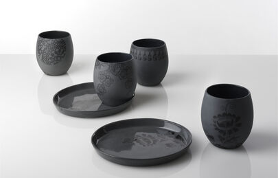 tableware tudor black